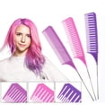 thumbnail image 3 of Peine para resaltar,Peine para resaltar el cabello,peine para seccionar,corte de peinado,3 uds. Peine para trenzar,peine para teñir punta,peluquería,Teñido,burla de dientes finos,resaltado, 3 of 8