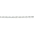 thumbnail image 2 of Primal Gold 10 Karat White Gold 2mm Diamond-cut Rope Chain, 2 of 6