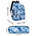 thumbnail image 4 of Mochila escolar teñida con corbata, mochila preescolar, bolsa de viaje de alta capacidad con bolsa de lápices para niños y niñas, ligera Wmkox8yii jkg5189, 4 of 8