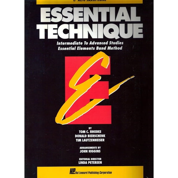 Essential Technique - Eb Alto Saxophone: Intermediate to Advanced Studies, Book 3 Level