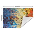 thumbnail image 3 of XMXT 1 Pcs Woven Placemats, Abstract Structure Pattern Stain Resistant Anti-Skid Placemat for Kitchen Table, 12 x 18 inches, 3 of 6
