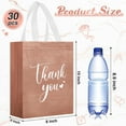 thumbnail image 2 of 30 Pcs Thank You Gift Bags with Handles Bulk Reusable Goodie Bag Non Woven Foldable Handbag for Graduation Wedding Bridesmaid Gifts(10 x 8 x 4 Inch,Rose Gold), 2 of 5