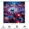 thumbnail image 2 of Independence Day Of The United States Flag Bathroom Sets with Shower Curtain And Rugs, Incl with 12 Hooks，Toilet Lid Oval Rug, 2 of 8