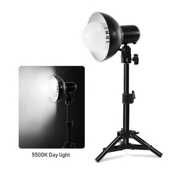LS Photography 18W 6" Photo Studio LED Lighting Kit with Light Bulb and Light Stand Tripod 2PC, WMT1429