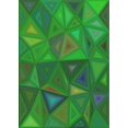 thumbnail image 1 of Ahgly Company Machine Washable Indoor Rectangle Transitional Neon Green Area Rugs, 2' x 3', 1 of 7