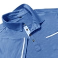 thumbnail image 6 of LTTVQM Men's Casual Polo Shirts Short Sleeve Button Classic Summer Spring T-Shirts Cotton Slim Fit Tees Lightweight Golf Top with Pocket Light Blue 3XL, 6 of 6