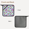 thumbnail image 2 of Rocae Strawberry And Flowers for Square Silicone Anti-scalding Mat Trivet Hot Pads for Kitchen Counter, Silicone Trivets for Hot Pots and Pans, 2 of 8