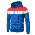 thumbnail image 2 of Otoño e invierno Nuevo producto Color a juego Moda Cremallera Casual Hombres Suéter deportivo Pompotops  oipoqjl16393, 2 of 6