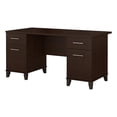 thumbnail image 1 of Scranton & Co 60" Transitional Wood Office Desk in Mocha Cherry, 1 of 7