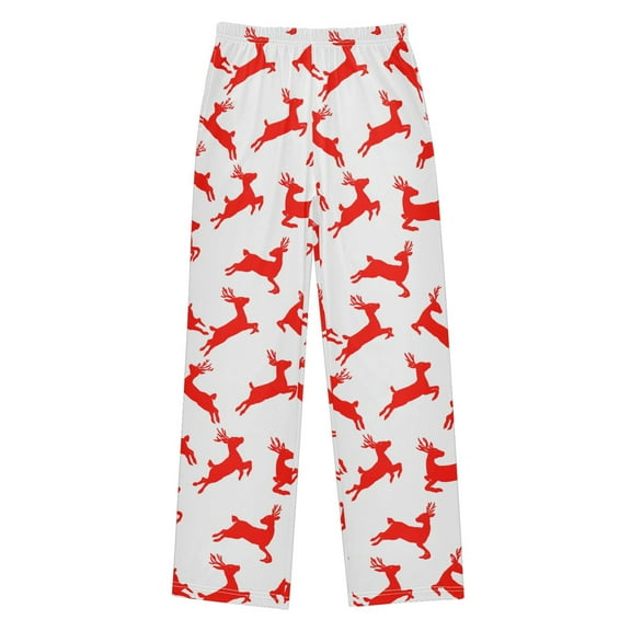 joogoo Reindeers Christmas Pajama Pants Pj Bottoms Sleepwear Lounge L