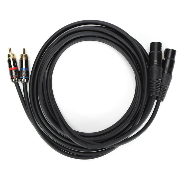 JORINDO Cable dual XLR hembra a RCA dual Cable de micrófono XLR a RCA Cable de micrófono de conexión de audio estéreoJD6053‑3m