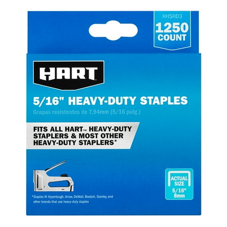 

HART’s 5/16-Inch Heavy-Duty Staples (1 250 Count)