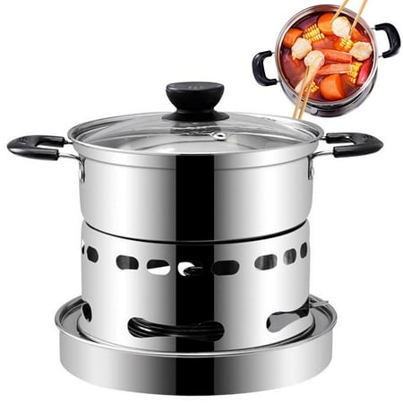 

Ksruee Outdoor Cookware Set Stainless Steel Portable Cooking Utensils Compact Pot and Stove Set for Outdoors & Indoors Kitchen Campfire Hiking there
