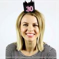 thumbnail image 5 of NICEXMAS Black Glitter Birthday Cap Crown Hat for Adult Party Decoration Accessory, 5 of 8