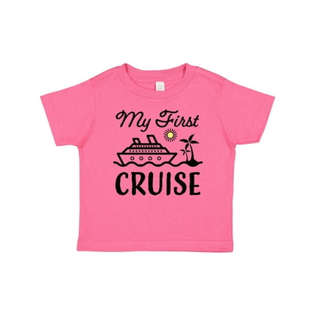 

Inktastic My First Cruise with Cruise Ship and Palm Trees Gift Baby Boy or Baby Girl T-Shirt