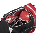 thumbnail image 3 of Rawlings R1502 Baseball Wheeled Catcher's Bag | Scarlet | N/A, 3 of 7