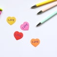 thumbnail image 3 of Shisuyan Erasers Assorted Color 20Pcs 1.2x1.1x0.5In Heart Shape Rubber For School Use, 3 of 9