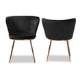 thumbnail image 3 of Baxton Studio Farah Dining Chair, Set of 2, Black/Rose Gold, 3 of 9