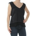 thumbnail image 3 of Free People Womens Peachy Distressed Tank Top, Black, Small, 3 of 4