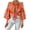 Orange Purple Flower, variant on BTFBM Women Fashion Button Down Shirts V Neck Boho Printed Long Sleeve Blouses Dressy Casual Spring Fall Tops