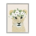 thumbnail image 3 of Stupell Industries Big Eye Baby Lion Floral Crown Children's Safari, 11 x 14, Design by Lucille Price, 3 of 5