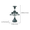 thumbnail image 3 of Vintage Gray Flower Candlestick Holders - Romantic Table Decoration for Home, Bedroom, Living Room, and Special Events, 3 of 6