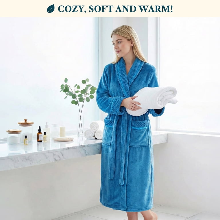 princess polly baby blue dress Fluffy cut fur long dressing gown | Blue main image 1