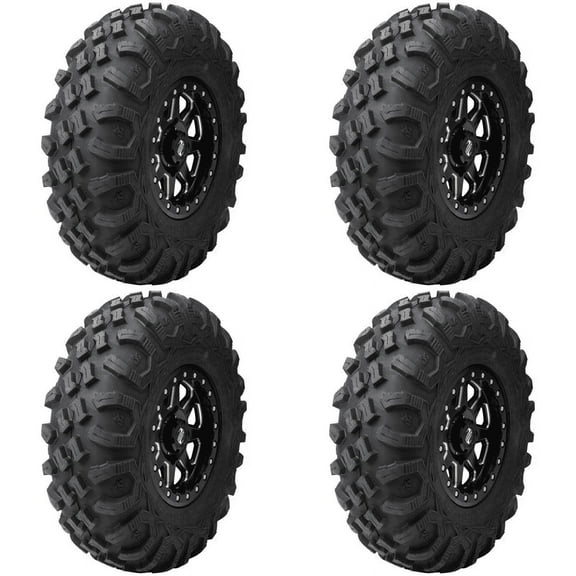 (4 Pack) Tusk Megabite Radial Tire 27x9-12 For POLARIS RANGER 400 2010-2014
