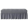 thumbnail image 2 of VONKY Long Bench Cover Bench Seat Furniture Protector for Living Room Hotel Decor Gray, 2 of 8