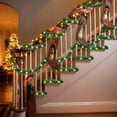 thumbnail image 4 of Dalrosia 16.4FT Christmas Prelit Tinsel Garland with Lights 50 LED Hanging Lighted Christmas Garland Xmas Tinsel Garland for Xmas Tree Home Decor, 4 of 6