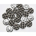 thumbnail image 4 of IBA Indianbeautifulart Black Chain Geometric Decorative Buttons For Sewing Crafting&nbsp;Handmade Button Canvas Fabric Buttons 25 Mm Pack Of 50, 4 of 7