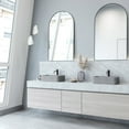 thumbnail image 5 of VIGO Cadman Modern Gray Concreto Stone 18 in. L x 13 in. W x 5 in. H Rectangular Fluted Bathroom Vessel Sink, 5 of 10