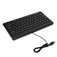 thumbnail image 4 of Teclado USB con cable, 78 teclas, diseño ergonómico, ahorro de energía, teclas redondas, resistente al desgaste, teclado pequeño estable y duradero, 4 of 8