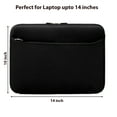 thumbnail image 3 of 14 inch Laptop Sleeve Case - Protective Sleeve Bag for 14" Notebook Computer, Water-Resistant Portable Slim Case (Black), 3 of 5