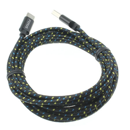 Type-C 10ft USB Cable for Motorola Moto G Pure - Charger Cord Power Wire USB-C Long Braided Fast Charge Sync High Speed N8K Compatible With Motorola Moto G Pure Phone price history on PriceWatchPro