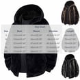 thumbnail image 2 of Gamivast Fuzzy Fleece Hoodie for Men Zip Up Casual Winter Warm Fluffy Jacket Long Sleeve Sherpa Coats Thick Outerwear Sweaters, 2 of 4