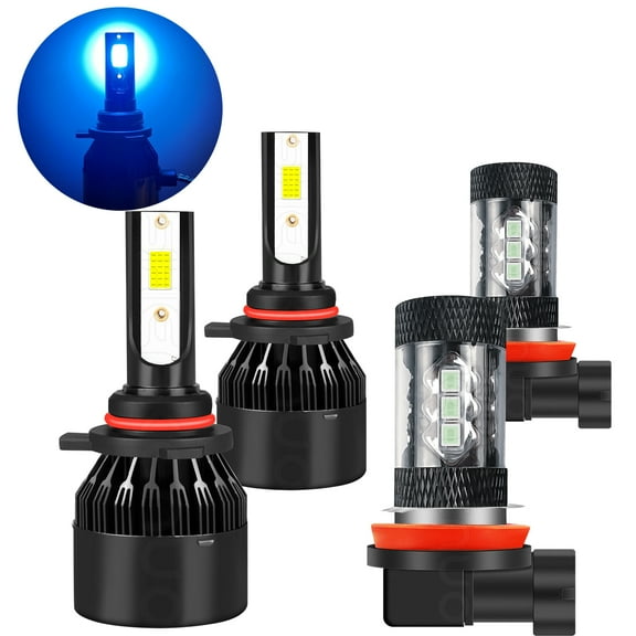 For 2013-2019 GMC Acadia 8000K White LED Headlight High Low Beam Fog Light Bulbs