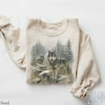thumbnail image 5 of Vintage Wolf Sweatshirt | Winter Forest Wildlife Crewneck, 5 of 7