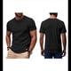 thumbnail image 2 of Camiseta de Viscosa de Bambú para Hombre, Ultra Suave, , Refrescante, Cuello Redondo, Informal, Básica Negro XXL, 2 of 6