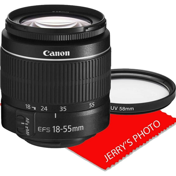 Canon EF-S 18-55mm f/3.5-5.6 III DSLR Camera Zoom Lens (New in White Box)