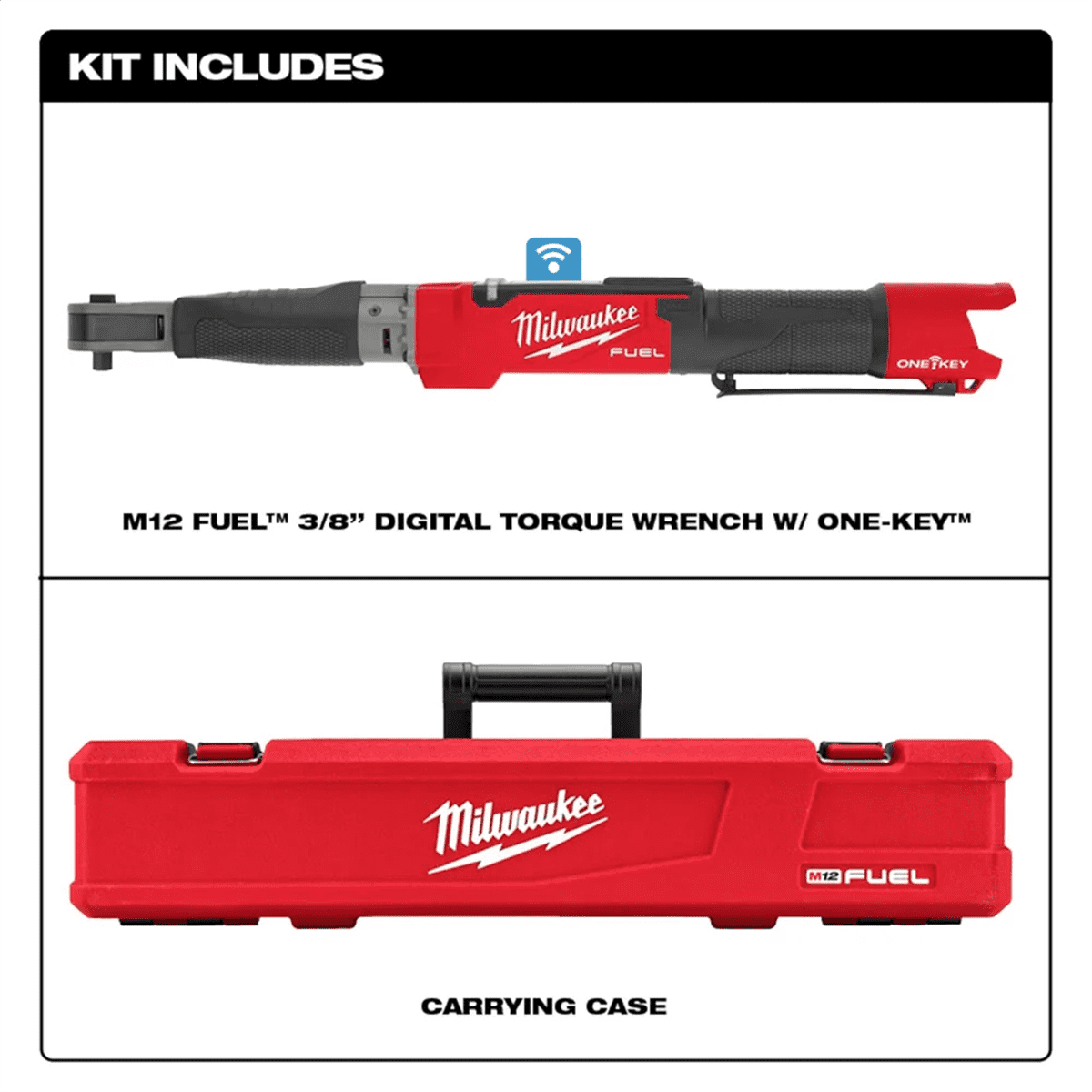 Milwaukee 2465-20 M12 FUEL 3/8" Digital Torque Wrench with ONE-KEY