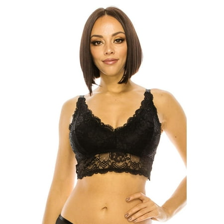 

Floral Lace Overlay Bralette