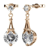 thumbnail image 7 of Cate & Chloe Isla 18k Rose Gold Plated Stud Earrings with Swarovski Crystals Gift for Women, 7 of 7