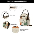 thumbnail image 4 of FORMRS Crossbody Bag for Women Quilted Travel Shoulder Cell Phone Purse with Chain Strap Handbag, Beige Cats Reading, 4 of 7