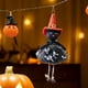 thumbnail image 3 of Vestido de gasa para Halloween | Estilos de Bruja, Gato Negro, Calabaza, Fantasma | Con campanas | Decoración colgante de tela de diseño intrincado | Adorno festivo | Uso versátil | 1 pieza, 3 of 5