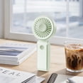 thumbnail image 4 of THOPBPRK Mini Handheld Fan Portable Pocket Fan Rechargeable Personal Cooler 3 Speed High Airflow Cordless Fan Lightweight Design Outdoor Travel Camping Desktop , 1Pack Blue, 4 of 6