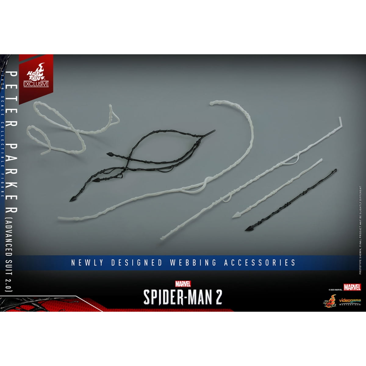 Hot Toys Marvel's Spider-Man 2: Peter Parker Advanced Suit 2.0 Action Figure, with Eye Parts
