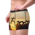 thumbnail image 5 of Salouo Welcome Merry Christmas In 2025 Print Men's Boxer Briefs,Breathable Underwear Elastic Waistband Briefs for Men -Small, 5 of 8