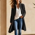 thumbnail image 2 of Enjoytime Fleece Jacket Women Fall Winter Stand Collar Zip Up Long Coat Warm Casual Trendy Long Sleeve Outerwear with Pockets, 2 of 8