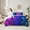 Blue Purple, variant on Castle Fairy Abstract Gradient Gamer Twin Bedding Sets 7-Piece for Children Teens,Geometric Plaid Bedding Comforter Set Microfiber,Futuristic Cubes Gamepads Breathable Sheet Sets